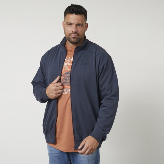 North Latitude 61140 Cardigan Felpato Morbido Blu Marino - Felpe & felpe con cappuccio - Felpe & Felpe con Cappuccio Uomo Taglie Forti