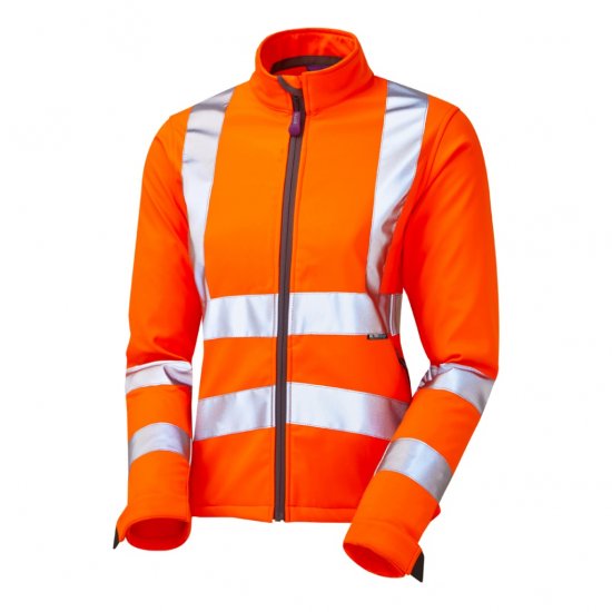 Leo Honeywell EcoViz Women's Softshell Jacket Orange - Abbigliamento da lavoro - 