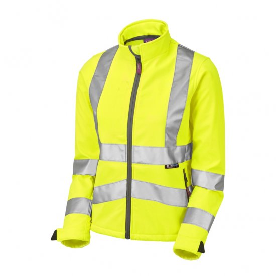 Leo Honeywell EcoViz Women's Softshell Jacket Yellow - Abbigliamento da lavoro - 