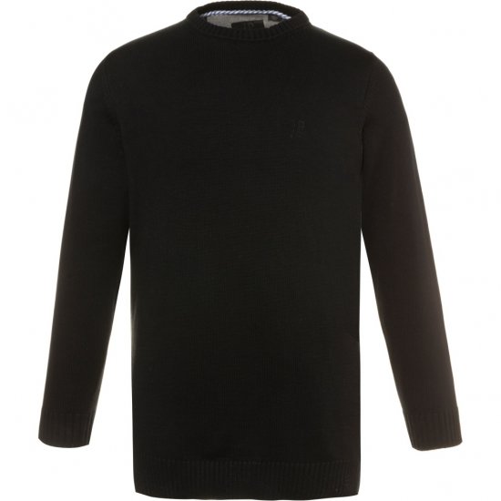 JP1880 Pullover Sweater Black TALL - ABBIGLIAMENTO UOMO MT-6XLT - Taglie Tall Uomo