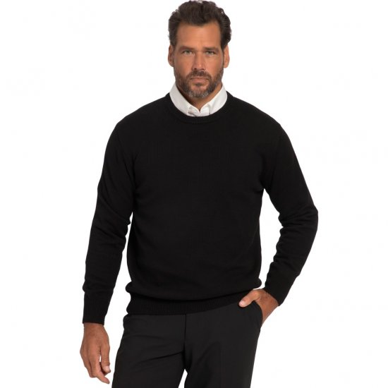 JP1880 Pullover Sweater Black TALL - ABBIGLIAMENTO UOMO MT-6XLT - Taglie Tall Uomo