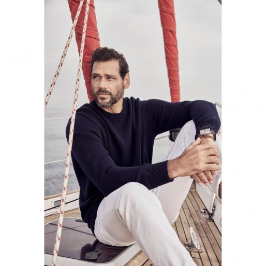 JP1880 Pullover Sweater Dark Navy TALL - ABBIGLIAMENTO UOMO MT-6XLT - Taglie Tall Uomo