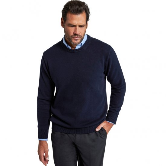 JP1880 Pullover Sweater Dark Navy TALL - ABBIGLIAMENTO UOMO MT-6XLT - Taglie Tall Uomo