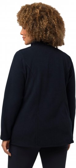 Ulla Popken Modular Fleece Zip Front Jacket Navy - Felpe & felpe con cappuccio - 