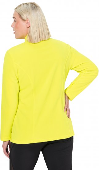 Ulla Popken Modular Fleece Zip Front Jacket Lime - Felpe & felpe con cappuccio - 