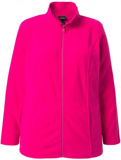 Ulla Popken Modular Fleece Zip Front Jacket Light Heather - Felpe & felpe con cappuccio - 