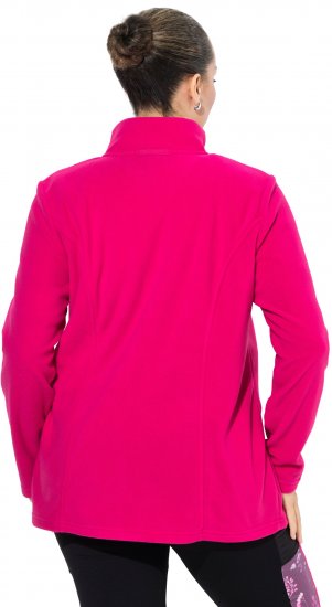 Ulla Popken Modular Fleece Zip Front Jacket Light Heather - Felpe & felpe con cappuccio - 