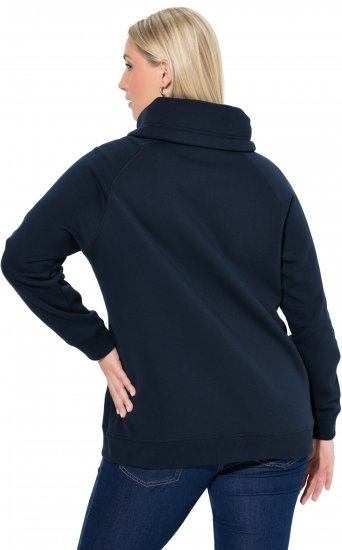Ulla Popken Rhinestone Snowflake Turtleneck Sweatshirt Navy - Felpe & felpe con cappuccio - 