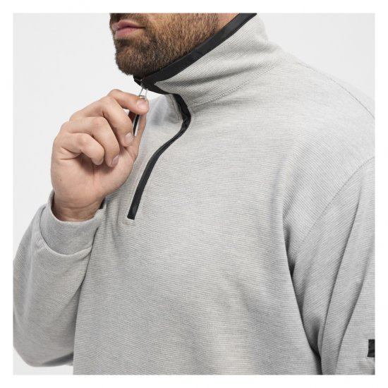 North Latitude Ottoman Sweatshirt Mid Grey - Felpe & felpe con cappuccio - Felpe & Felpe con Cappuccio Uomo Taglie Forti