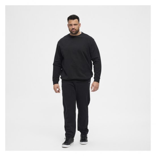 North Latitude Crew Neck Sweatshirt Black - Felpe & felpe con cappuccio - Felpe & Felpe con Cappuccio Uomo Taglie Forti