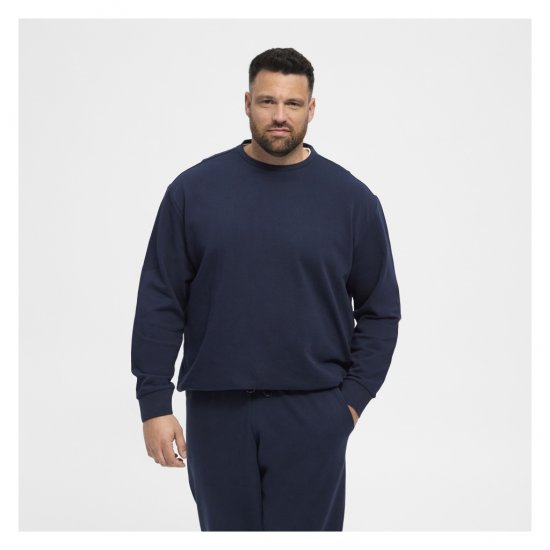 North Latitude Crew Neck Sweatshirt Navy - Felpe & felpe con cappuccio - Felpe & Felpe con Cappuccio Uomo Taglie Forti