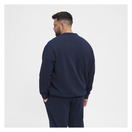 North Latitude Crew Neck Sweatshirt Navy - Felpe & felpe con cappuccio - Felpe & Felpe con Cappuccio Uomo Taglie Forti
