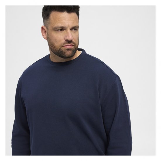 North Latitude Crew Neck Sweatshirt Navy - Felpe & felpe con cappuccio - Felpe & Felpe con Cappuccio Uomo Taglie Forti