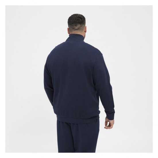North Latitude Half-Zip Sweatshirt Navy Blue - Felpe & felpe con cappuccio - Felpe & Felpe con Cappuccio Uomo Taglie Forti