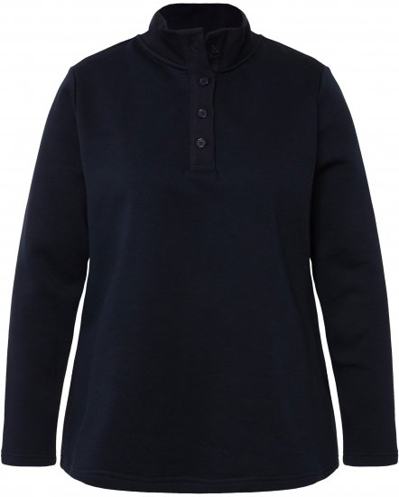 Ulla Popken Tonal Leopard Print Longline Zip-Up Sweatshirt Black - Felpe & felpe con cappuccio - Felpe, Hoodie e Maglieria Calda
