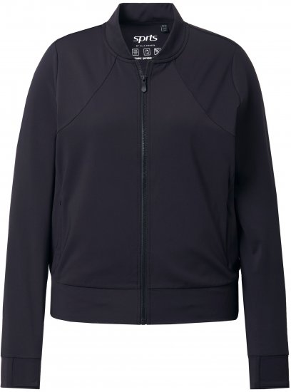 Ulla Popken Quick Drying College Collar Sweatshirt Black - Felpe & felpe con cappuccio - 