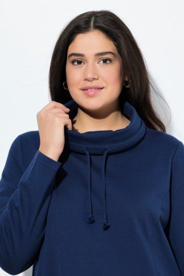 Ulla Popken Flounce Panel Long Sleeve Sweatshirt Dress Navy - Felpe & felpe con cappuccio - Felpe, Hoodie e Maglieria Calda