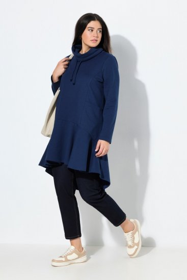 Ulla Popken Flounce Panel Long Sleeve Sweatshirt Dress Navy - Felpe & felpe con cappuccio - Felpe, Hoodie e Maglieria Calda