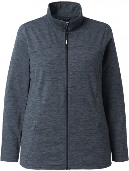 Ulla Popken Quick Drying Zip Up Sweatshirt Black - Felpe & felpe con cappuccio - 