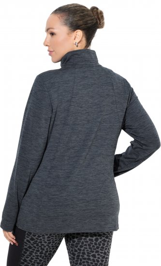 Ulla Popken Quick Drying Zip Up Sweatshirt Black - Felpe & felpe con cappuccio - 