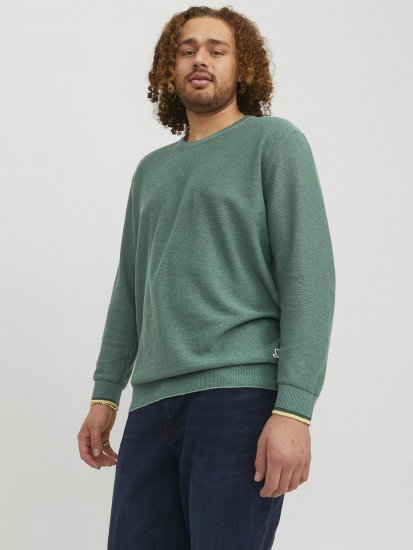 Jack & Jones Logan Spring Knitted Pillover Grey - Felpe & felpe con cappuccio - Felpe & Felpe con Cappuccio Uomo Taglie Forti