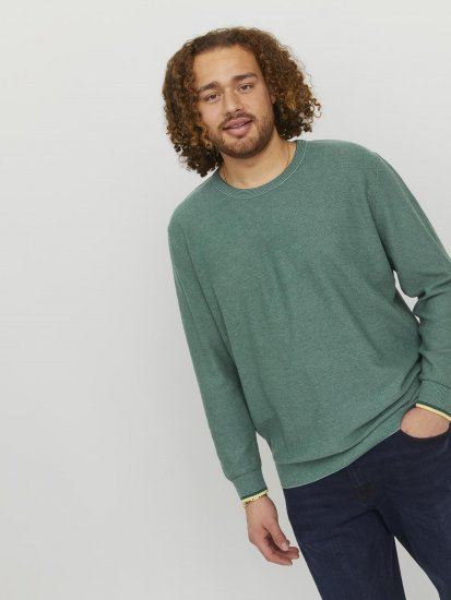 Jack & Jones Logan Spring Knitted Pillover Grey - Felpe & felpe con cappuccio - Felpe & Felpe con Cappuccio Uomo Taglie Forti