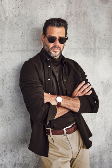 JP1880 Turtleneck Sweatshirt Long Sleeve Dark Brown - Felpe & felpe con cappuccio - Felpe & Felpe con Cappuccio Uomo Taglie Forti