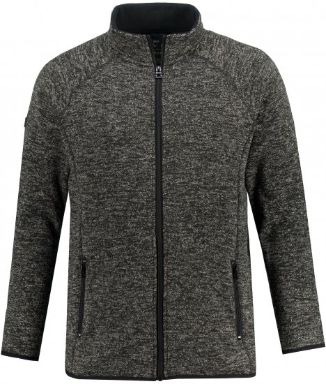 JAY-PI Knitted Fleece Jacket Gray - Giubbotti - Giubbotti Uomo Taglie Forti