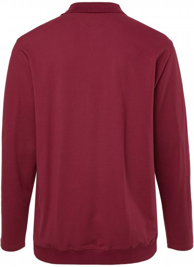 JP1880 Polo Shirt Pique Long Sleeve Red - Polo - Polo Uomo Taglie Forti