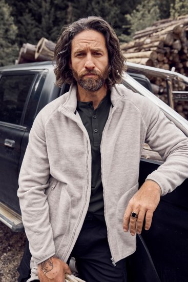 JP1880 Fleece Jacket Stand-up Collar Dusty Pink - Abbigliamento sportivo & Outdoor - Abbigliamento Sportivo Uomo Taglie Forti