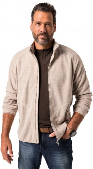 JP1880 Fleece Jacket Stand-up Collar Dusty Pink - Abbigliamento sportivo & Outdoor - Abbigliamento Sportivo Uomo Taglie Forti