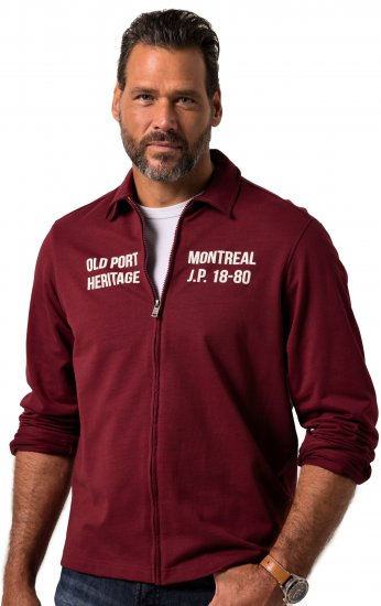 JP1880 Sweatshirt Long Sleeve Boxy Fit Red - Felpe & felpe con cappuccio - Felpe & Felpe con Cappuccio Uomo Taglie Forti