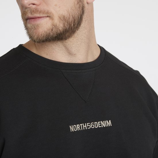 North Latitude Denim Logo Sweatshirt Black TALL - TALL felpe - 