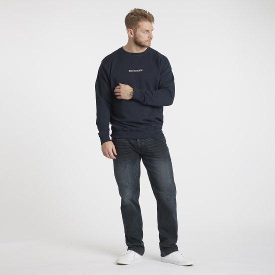 North Latitude Denim Logo Sweatshirt Navy Blue TALL - TALL felpe - Felpe TALL per uomo alto