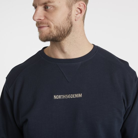 North Latitude Denim Logo Sweatshirt Navy Blue TALL - TALL felpe - Felpe TALL per uomo alto