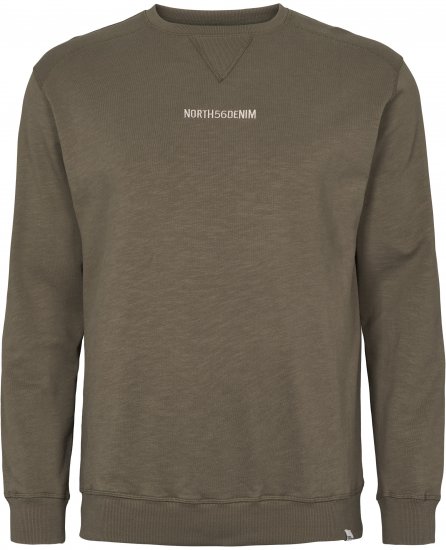 North Latitude Denim Logo Sweatshirt Dusty Olive Green TALL - TALL felpe - Felpe TALL per uomo alto
