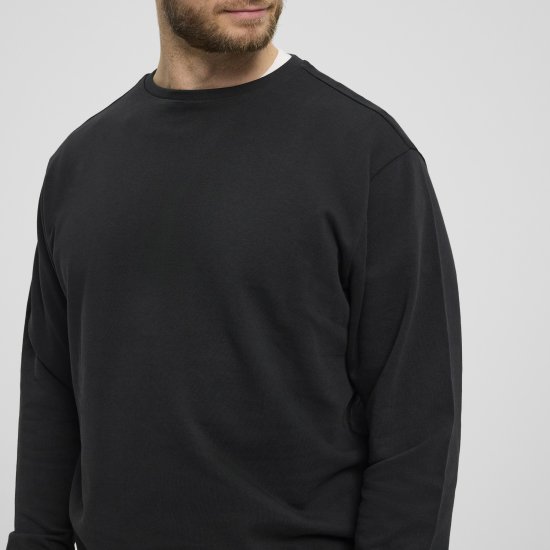 North Latitude Denim Crew Neck Sweatshirt Black TALL - TALL felpe - 