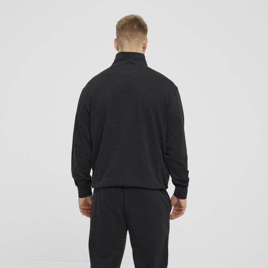 North Latitude Denim Half-Zip Sweatshirt Black TALL - TALL felpe - 