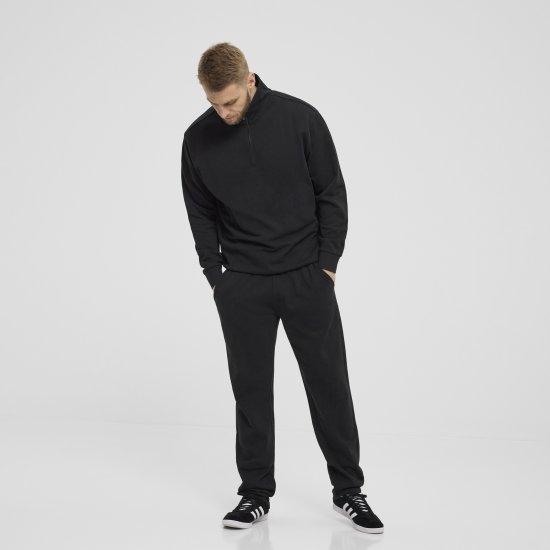 North Latitude Denim Half-Zip Sweatshirt Black TALL - TALL felpe - 