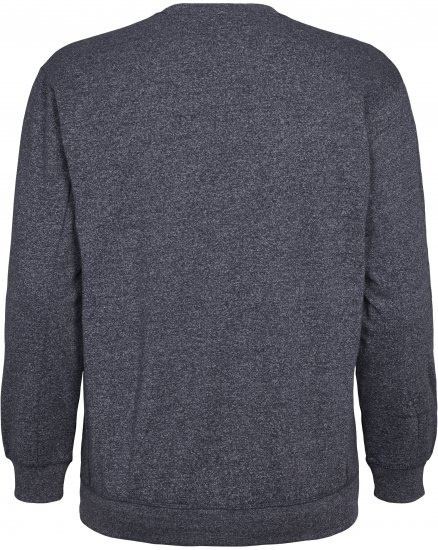 North Latitude O-Neck Sweatshirt Blue Melange TALL - TALL felpe - Felpe TALL per uomo alto
