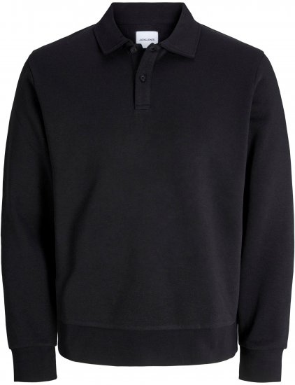 Jack & Jones Bradley Sweatshirt Polo Black - Felpe & felpe con cappuccio - Felpe & Felpe con Cappuccio Uomo Taglie Forti