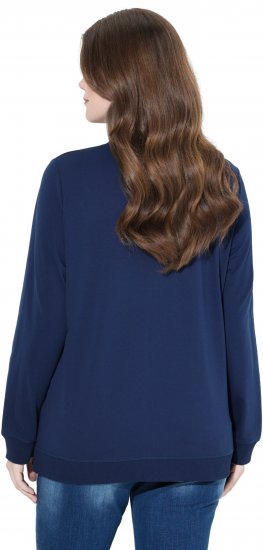 Ulla Popken NYC Embroidered Long Sleeve Sweatshirt Ink Blue - Felpe & felpe con cappuccio - Felpe, Hoodie e Maglieria Calda