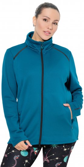 Ulla Popken Quick Drying Athletic Jacket Dark Petrol - Felpe & felpe con cappuccio - 