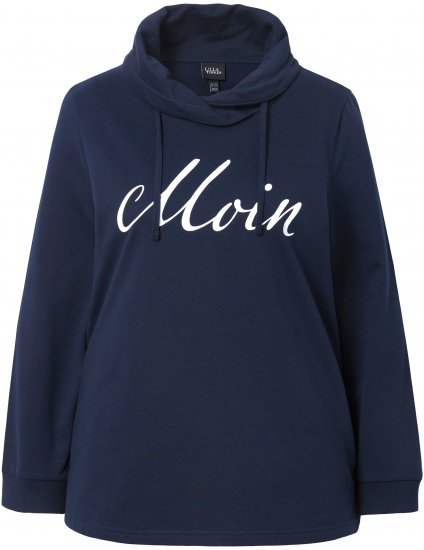 Ulla Popken Moin Graphic Sweatshirt Navy - Felpe & felpe con cappuccio - Felpe, Hoodie e Maglieria Calda