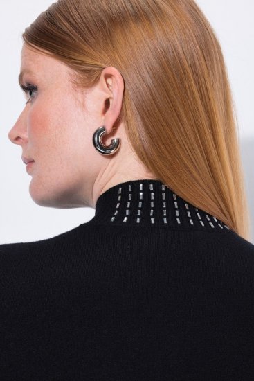 Ulla Popken Flared Sleeve Turtleneck Sweater Black - Felpe & felpe con cappuccio - Felpe, Hoodie e Maglieria Calda