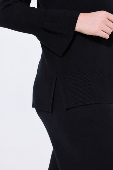 Ulla Popken Flared Sleeve Turtleneck Sweater Black - Felpe & felpe con cappuccio - Felpe, Hoodie e Maglieria Calda