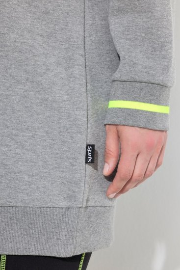 Ulla Popken Nostalgic Escape Oversized Sweatshirt Mouse Grey - Felpe & felpe con cappuccio - Felpe, Hoodie e Maglieria Calda