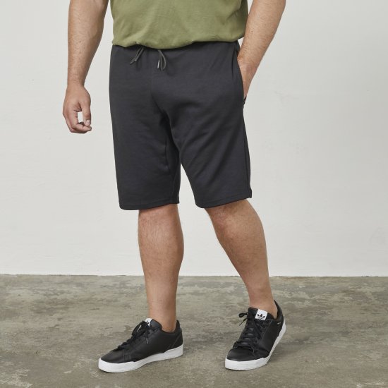 North Latitude 61334 Shorts In Felpa Nero - Pantaloni & pantaloncini tuta - Pantaloni Tuta Uomo Taglie Forti