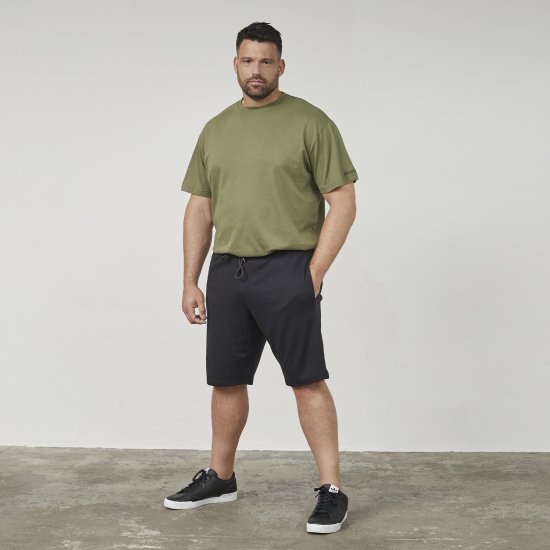 North Latitude 61334 Shorts In Felpa Nero - Pantaloni & pantaloncini tuta - Pantaloni Tuta Uomo Taglie Forti
