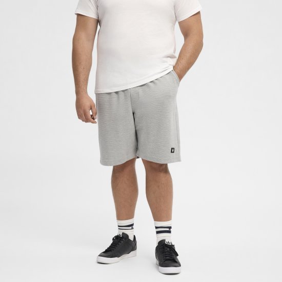 North Latitude Ottoman Sweatshorts Mid Grey - Pantaloni & pantaloncini tuta - Pantaloni Tuta Uomo Taglie Forti